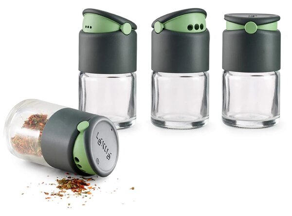 LÉKUÉ Spice Shakers üveg fűszerszóró szett 4db 80ml LK883309