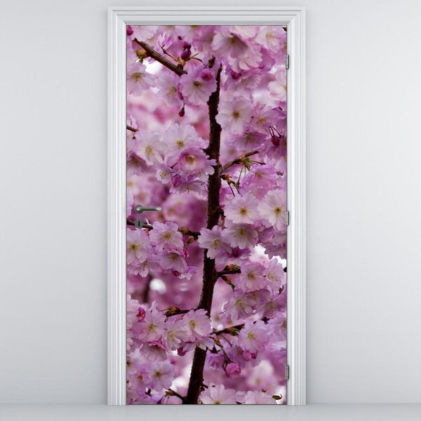 Fotótapéta ajtóra - almafa virága (95x205cm)