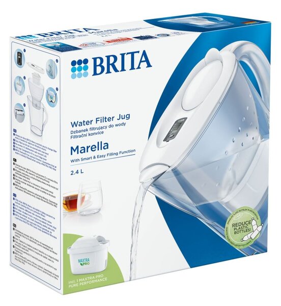 Brita Marella vízszűrő kancsó 2.4 liter fehér (1052789)