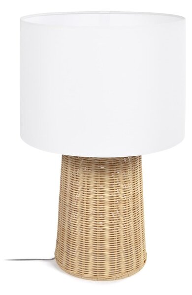 Natúr színű asztali lámpa textil búrával (magasság 51 cm) Kimjit – Kave Home