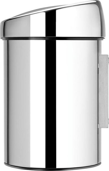 BRABANTIA Touch Bin fali/álló nyomófedeles hulladékgyűjtő XXS 3L - A méret r.m. acél fényes - 363962