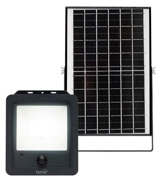 Home napelemes LED reflektor, 112 db SMD LED, 1800lm, mozgásérzékelő, IP65 védettség, szolárpanel, távirányítható (FLP1800SOLAR)