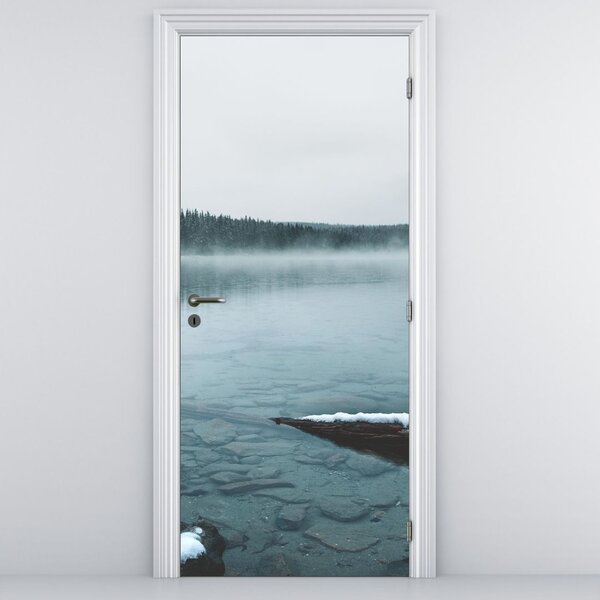 Fotótapéta ajtóra - Jeges tó (95x205cm)