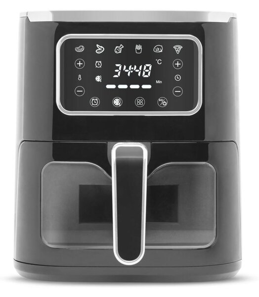 Bewello BW1002B forrólevegős sütő 1450W 5L fekete