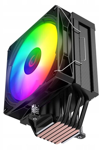 Rampage Octagon C70 Processzor Hűtő 120mm ARGB LCD Kijelzővel Fekete