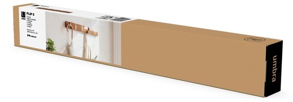 Barna nyárfa fali fogas Flip – Umbra