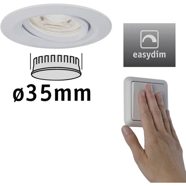 Paulmann EBL Nova mini Plus Coin LED-es beépíthető lámpa 4.20 W Fehér (92970)