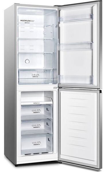 Gorenje NRK418ECS4, hűtő-fagyasztó kombináció (szürke) (20007238)