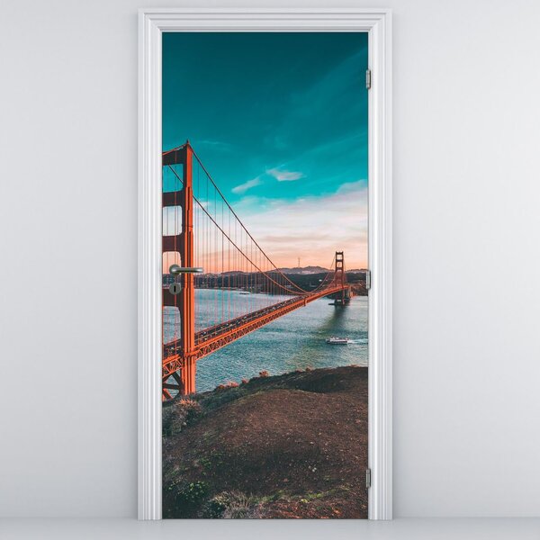 Fotótapéta ajtóra - Golden Gate (95x205cm)