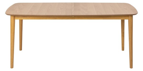Kinyitható étkezőasztal tölgyfa dekoros asztallappal 180x90 cm Montreux - Actona