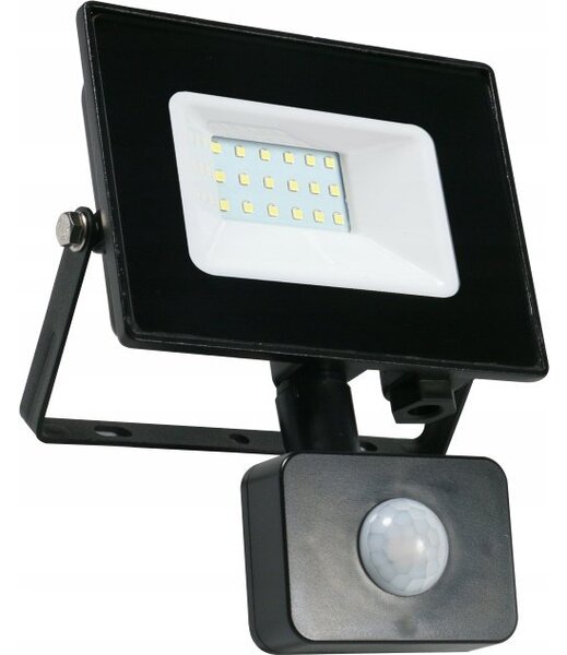 Naświetlacz Lumax Naświetlacz LED Lumax Heda Floodlight HFL120NS 20W 1600lm 4000K 120° IP44 czujnik ruchu PIR czarny