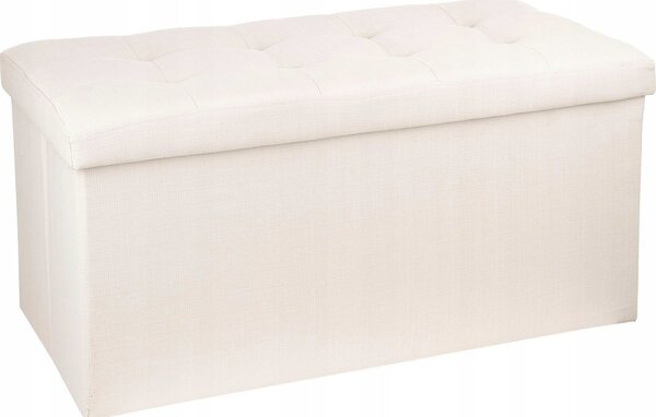 Puff Doble Plegable Lysandre - Beige - 75, 7x37, 5x38cm Atmosphera