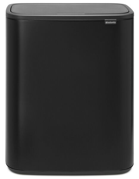 BRABANTIA 221484 Bo Touch Bin nyomófedeles hulladékgyűjtő XXL 2x30L fekete