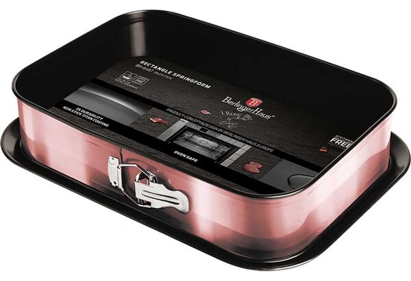 Tapadásmentes tepsi Berlinger Haus I-Rose Edition, 21 literes