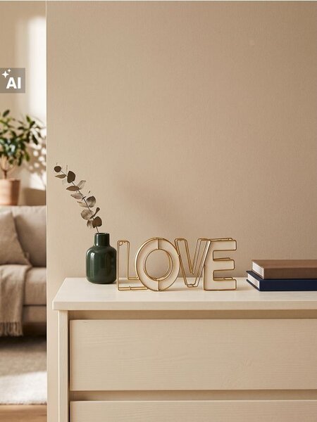 Sinsay - Álló dekoráció LOVE felirat formájában - arany