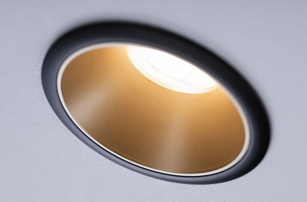 Paulmann 93395 LED-es beépíthető lámpa GU10 Fekete (matt), Arany