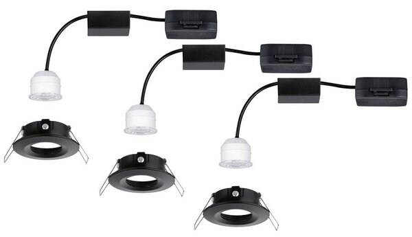 Paulmann Nova mini LED-es beépíthető lámpa LED 12 W Fekete (93084)
