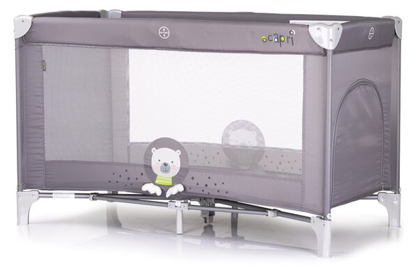CHIPOLINO Capri fix utazóágy - Bear Grey