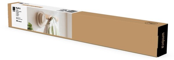Natúr színű kőrisfa fali fogas Flip – Umbra