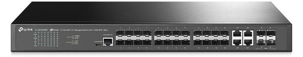 TP-Link TL-SG3428XF hálózati kapcsoló Vezérelt L2+ Nincs 1U Fekete