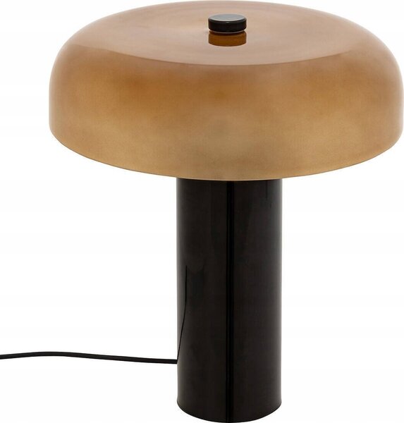 Lámpara Cilíndrica Jody Vidrio Ámbar H37cm