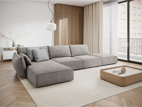 Világosszürke sarokkanapé (bal oldali) Vanda – Mazzini Sofas