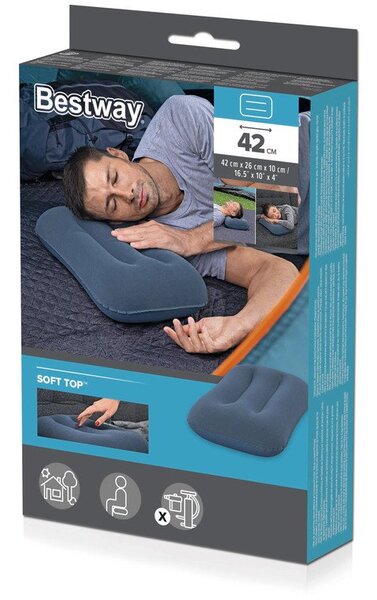 Felfújható Velúr Párna Kék 42 cm Bestway 67121