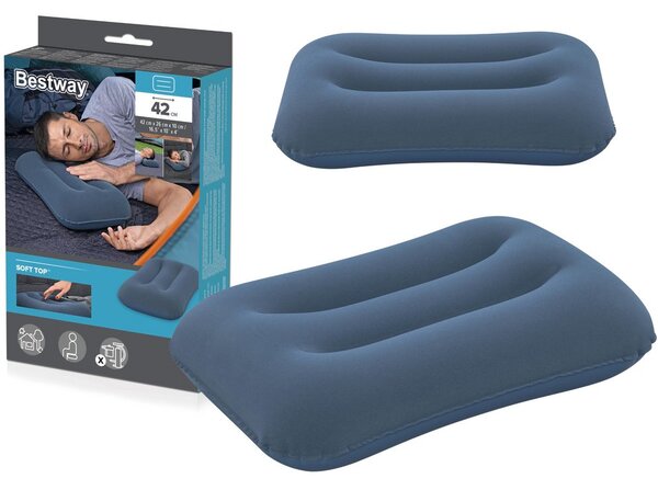 Felfújható Velúr Párna Kék 42 cm Bestway 67121