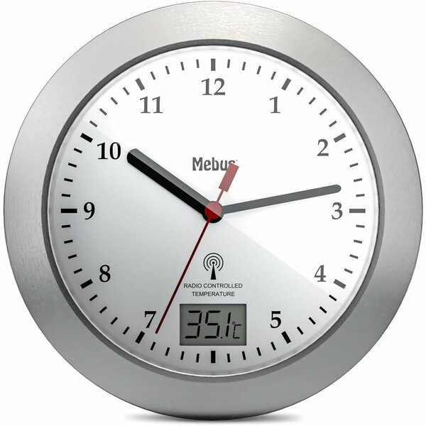 Mebus 41124 Fürdőszobai óra Ø 25cm - Fehér