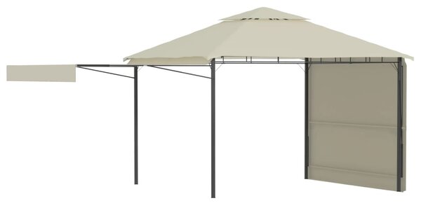 VidaXL krémszínű pavilon dupla kibővített tetővel 3x3x2,75 m 180 g/m²