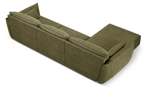 Zöld sarokkanapé (bal oldali) Vanda – Mazzini Sofas