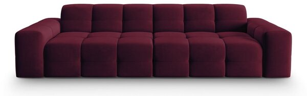Borvörös bársony kanapé 255 cm Kendal – Micadoni Home