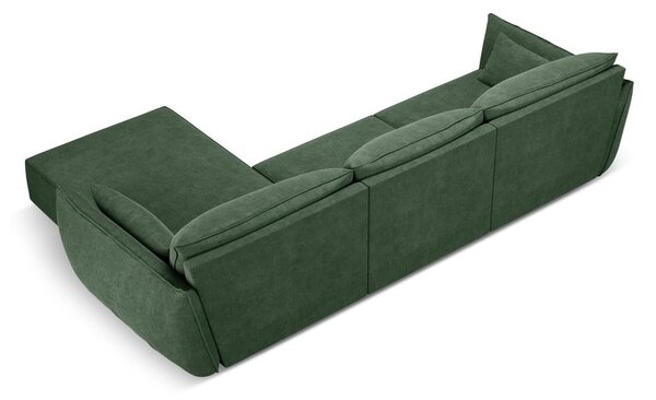 Sötétzöld sarokkanapé (jobb oldali) Vanda – Mazzini Sofas