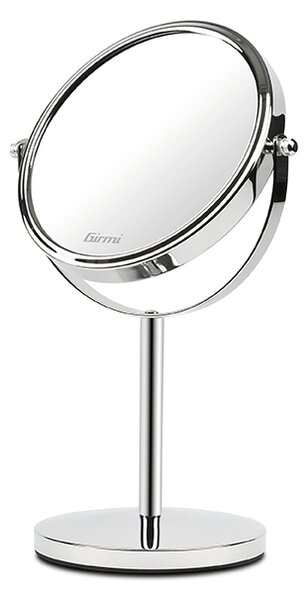 Girmi BE01 LED Asztali Kozmetikai Sminktükör Ø 15,5 cm - Ezüst