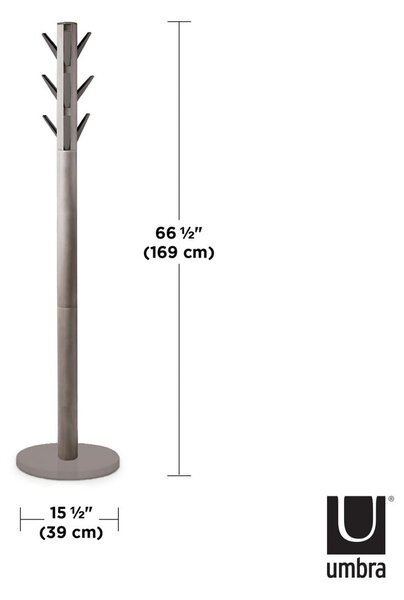 Szürke kaucsukfa fogas Flapper – Umbra