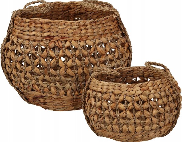 Home Styling Collection Plecione kosze z trawy morskiej, 2 sztuki