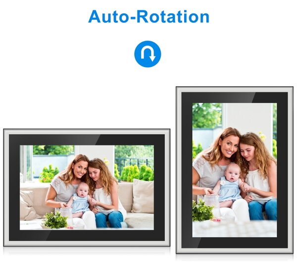 Braun 10X DigiFrame 10.1" Digitális Képkeret - Fekete / Ezüst