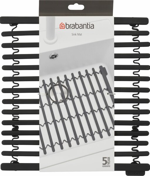 Brabantia 302589 mosogató alátét szilikon - sötétszürke