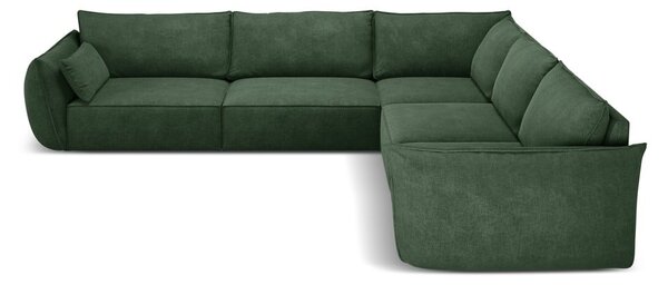 Sötétzöld sarokkanapé (variálható) Vanda – Mazzini Sofas