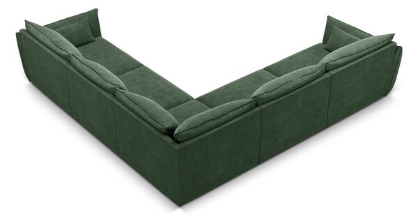 Sötétzöld sarokkanapé (variálható) Vanda – Mazzini Sofas