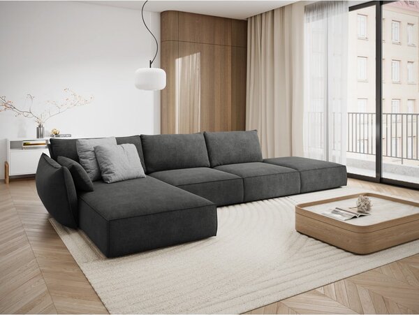 Szürke sarokkanapé (bal oldali) Vanda – Mazzini Sofas