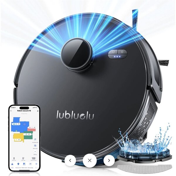 LUBLUELU L15 ULTRA - ROBOTPORSZÍVÓ FELMOSÓVAL, FEKETE
