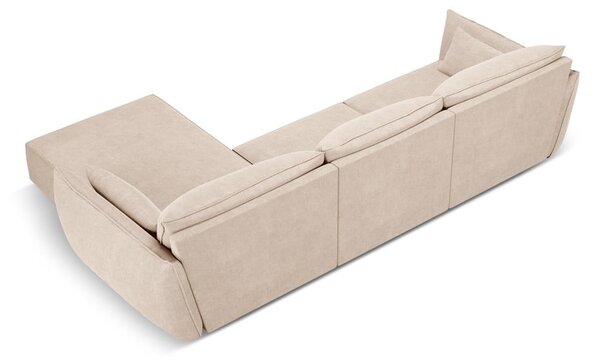 Bézs sarokkanapé (jobb oldali) Vanda – Mazzini Sofas