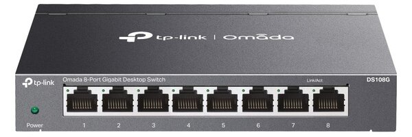 TP-Link Omada DS108G hálózati kapcsoló Beállítást nem igénylő (unmanaged) Gigabit Ethernet (10/100/1000) Fekete