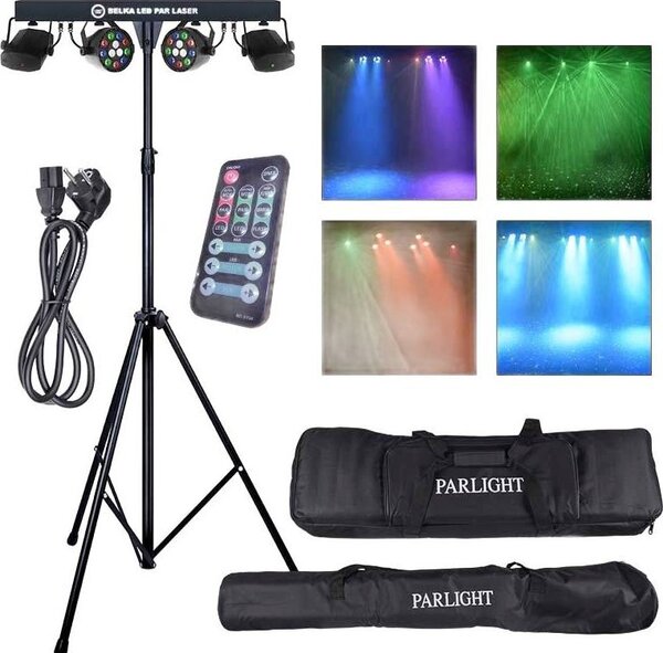 Naświetlacz LIGHT4ME LIGHT4ME BELKA LED PAR LASER zestaw oświetleniowy