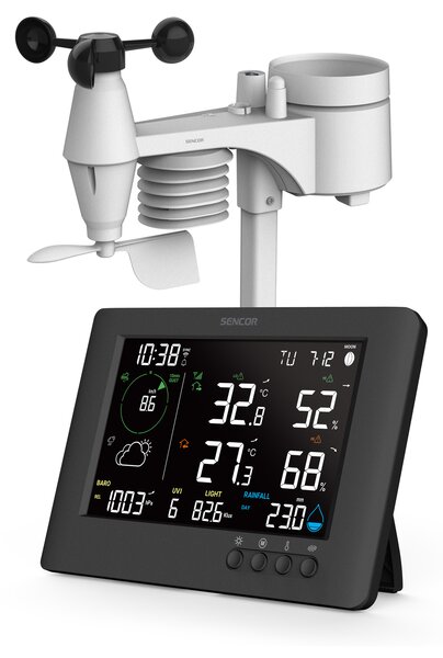 Sencor SWS 10500 WIFI Meteorológiai állomás - Fekete