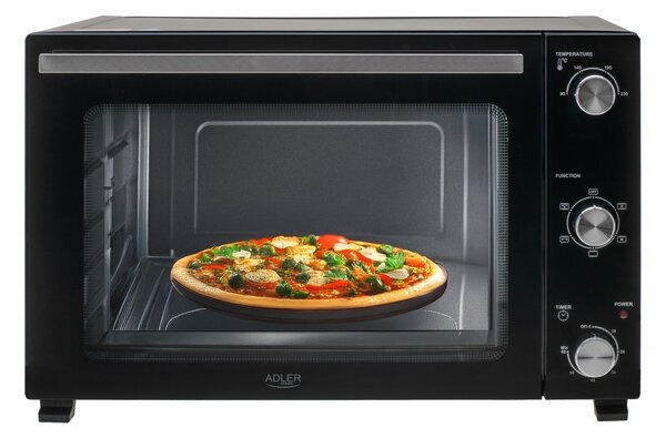 Adler AD 6028 Mini Légkeveréses sütő 60L 2000 Watt - Fekete