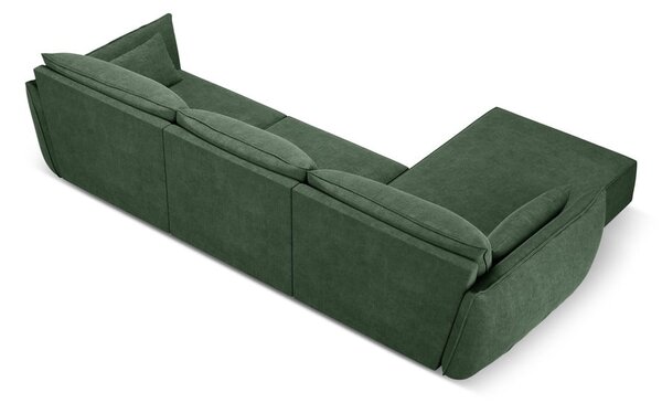 Sötétzöld sarokkanapé (bal oldali) Vanda – Mazzini Sofas