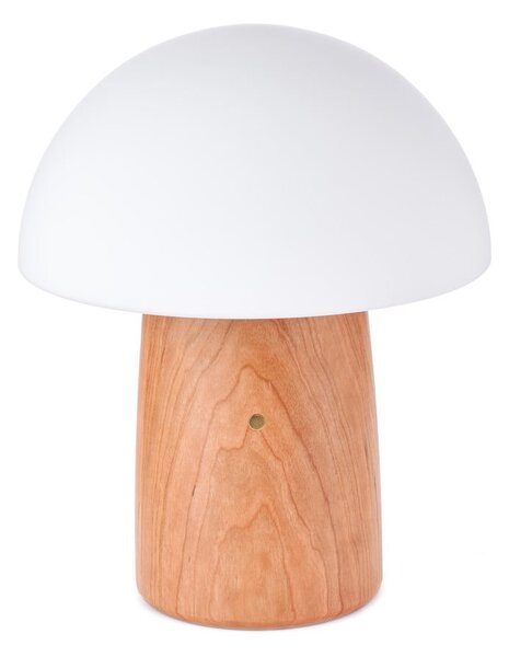 Natúr színű szabályozható asztali lámpa üveg búrával (magasság 32 cm) Alice – Gingko