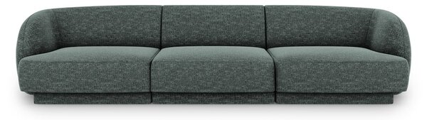 Sötétzöld kanapé 259 cm Miley – Micadoni Home